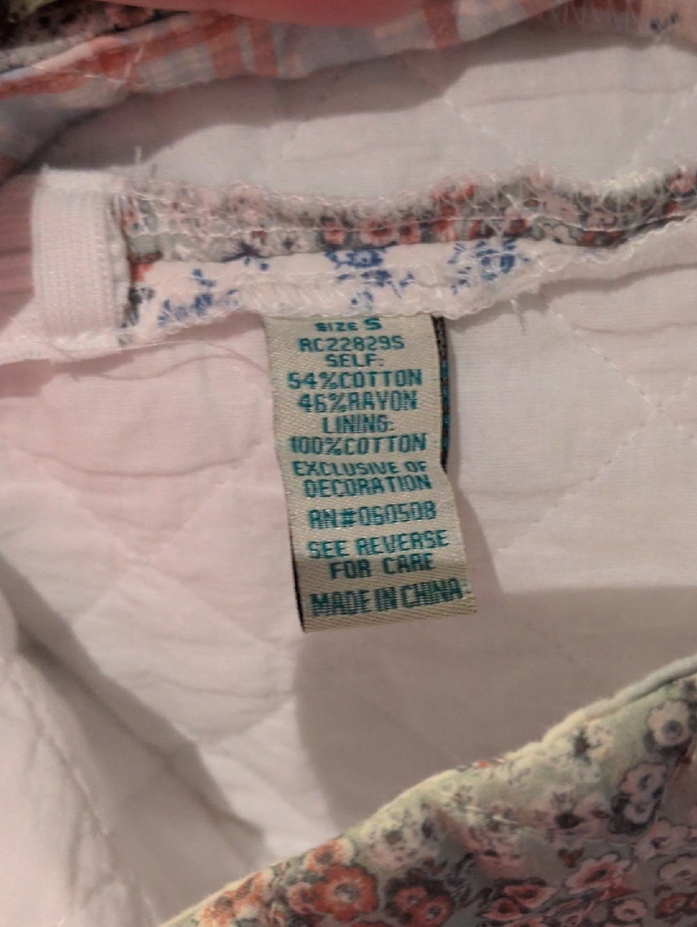 Rockin'C Ditzy Quilted Floral Plaid Mini Skirt Cottagecore Grandmacore Feminine - Picture 12 of 13